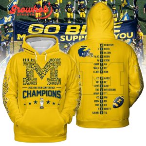 Michigan Wolverines Champs Without A Doubt 2023 Yellow Baseball Jersey