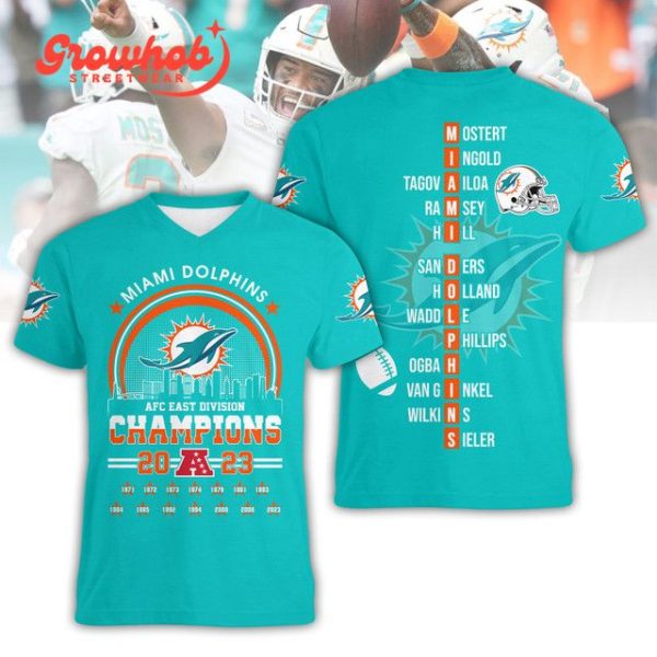 2023 AFC Champions Miami Dolphins Green Hoodie Shirts