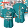 Miami Dolphins AFC East Division Champions 2023 Baseball Jersey Green