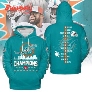 Miami Dolphins City AFC East Division Champions 2023 Baseball Jersey Green