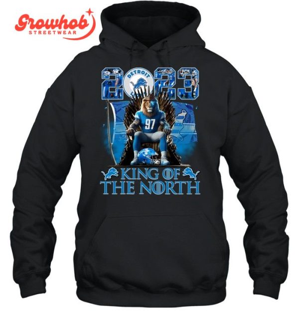 2023 Champions Detroit Lions Roary The King Of The North T-Shirt