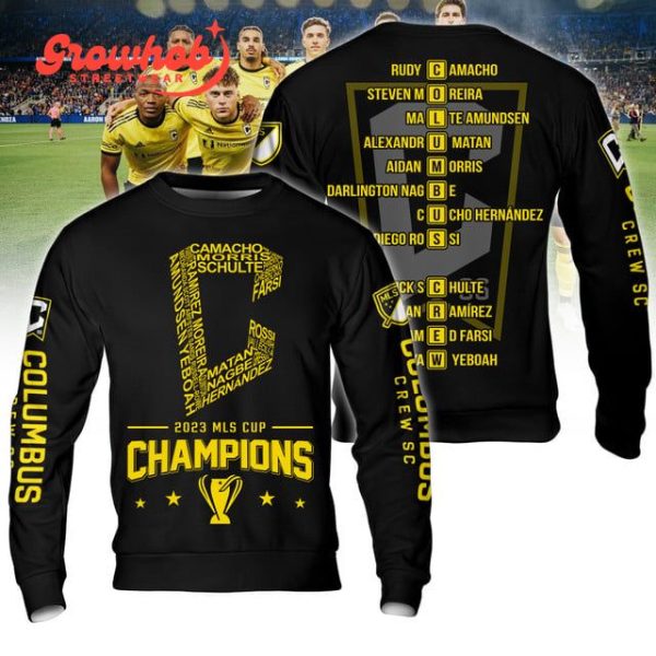 2023 Columbus Crew Major League Soccer Champions Yellow Edition Hoodie Shirts