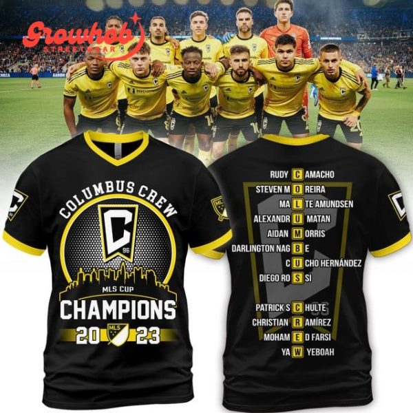 2023 Columbus Crew MLS Cup Champions Hoodie Shirts Black Design