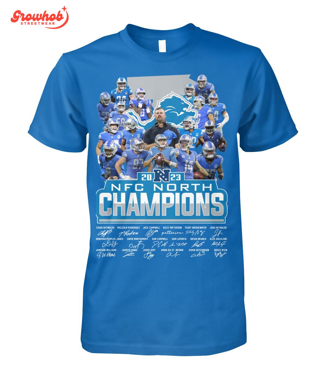 2023 Detroit Lions NFC Champions Proud Fan T-Shirt