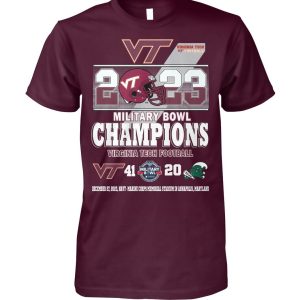 2023 Virginia Tech Military Bowl Champions Fan T-Shirt