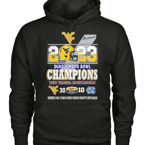 2023 West Virginia Mountaineers Duke’s Mayo Bowl Champions T-Shirts