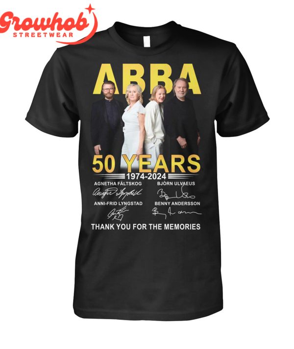 Abba Anniversary 50 Years Of Memories T-Shirt