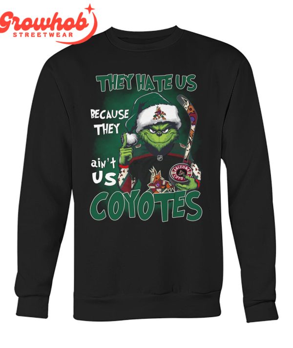 Arizona Coyotes Grinch Hate Us Christmas T-Shirt