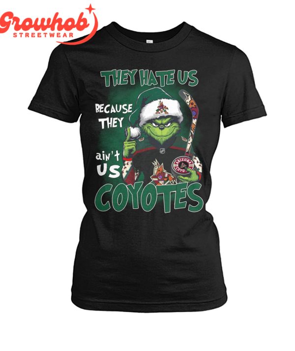 Arizona Coyotes Grinch Hate Us Christmas T-Shirt