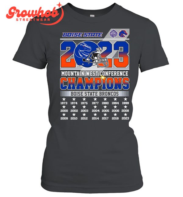 Boise State Broncos 2023 Mountain West Conference Champions T-Shirt