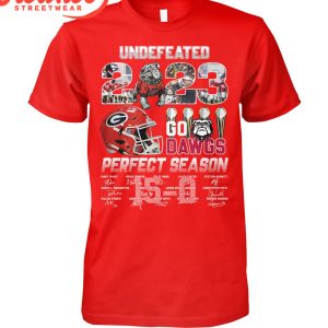 Georgia Bulldogs Undefeated 2023 Perfect Season T-Shirt
