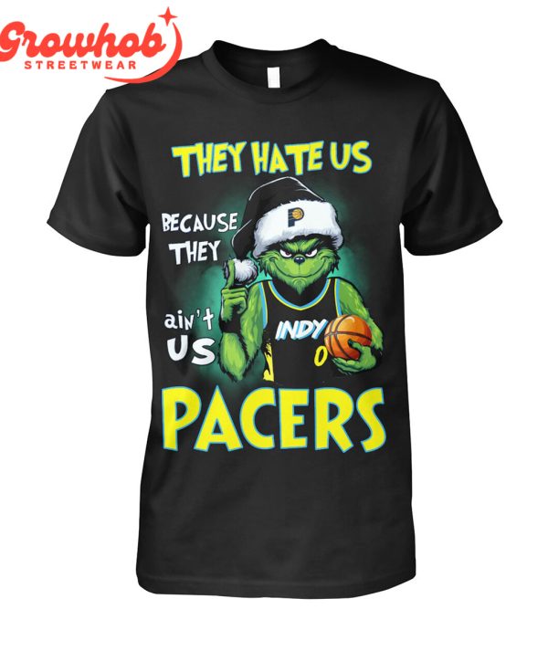 Indiana Pacers Grinch Hate Us Christmas T-Shirt
