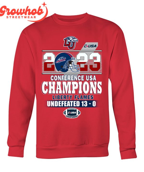Liberty Flames 2023 Conference USA Champions Undefeated T-Shirt