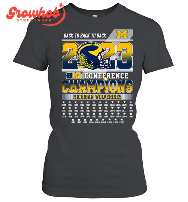 Michigan Wolverines 2023 Big Conference Champions T-Shirt