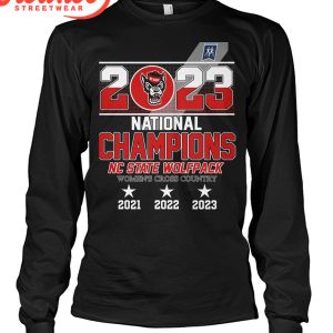 NC State Wolfpack 2023 National Champions Women’s Cross Country T-Shirt