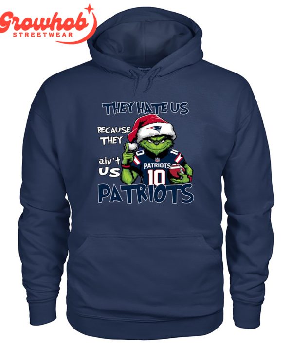 New England Patriots Grinch Hate Us Christmas T-Shirt