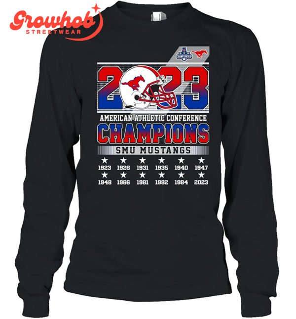 SMU Mustangs 2023 American Athletic Conference Champions T-Shirt