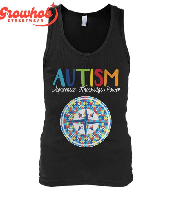 Seattle Mariners MLB Autism Awareness Knowledge Power T-Shirt