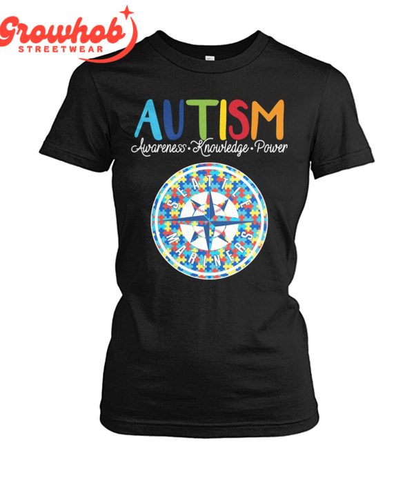 Seattle Mariners MLB Autism Awareness Knowledge Power T-Shirt