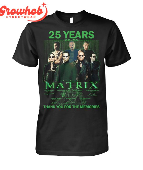 The Matrix 25 Years Of Memories 1999-2024 T-Shirt