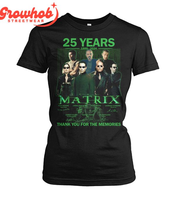The Matrix 25 Years Of Memories 1999-2024 T-Shirt