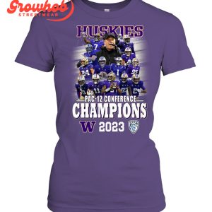Washington Huskies 2023 Pac 12 Conference Champions T-Shirt