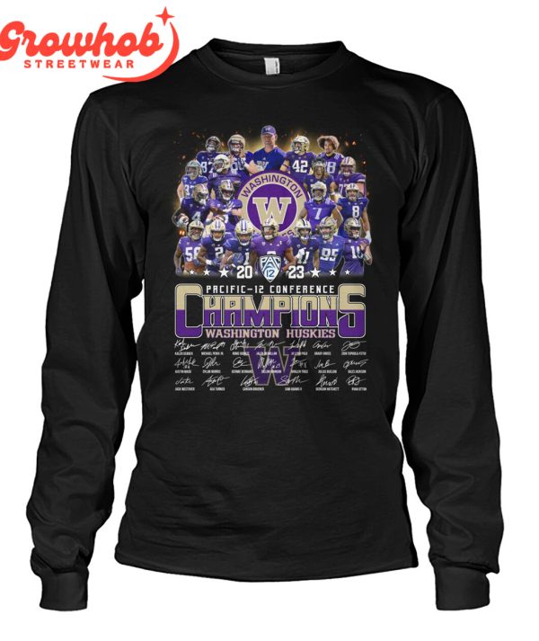 Washington Huskies 2023 Pacific 12 Conference Champions T-Shirt