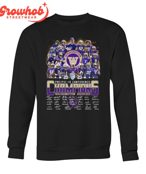 Washington Huskies 2023 Pacific 12 Conference Champions T-Shirt