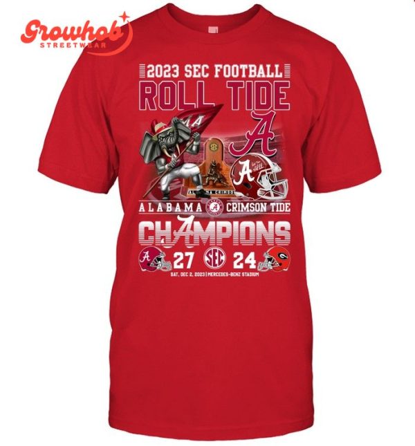 Alabama Crimson Tide Roll Tide Big Al 2023 SEC Champions T-Shirt