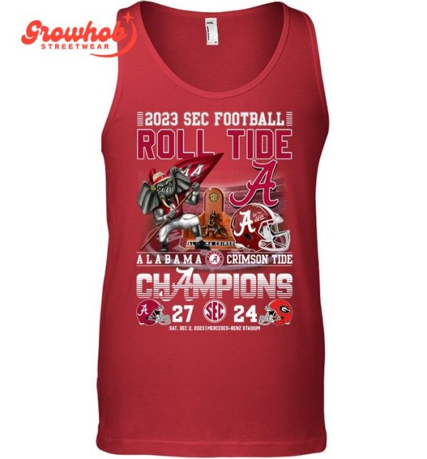 Alabama Crimson Tide Roll Tide Big Al 2023 SEC Champions T-Shirt