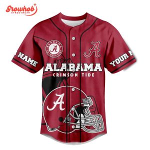 Alabama Crimson Tide The Coolest Fan Personalized Baseball Jersey