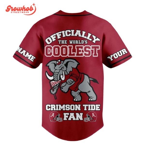 Alabama Crimson Tide The Coolest Fan Personalized Baseball Jersey