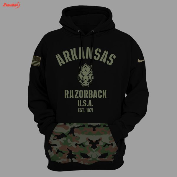 Arkansas Razorbacks Coach Sam Pittman Veterans Hoodie Shirts