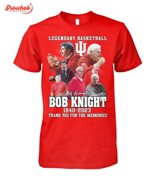 Bob Knight The General Indiana Hoosiers Legend Memories T-shirt