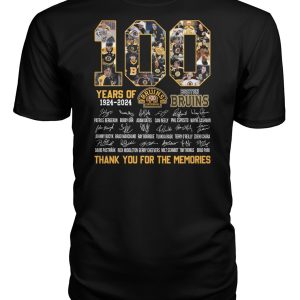 Boston Bruins Years Of 1924-2024 The Memories T-Shirt