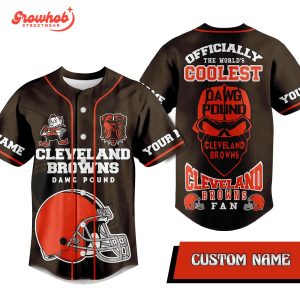 Cleveland Browns Dawg Pound Fan Personalized Baseball Jersey
