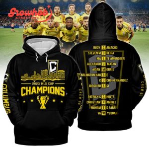 Columbus Crew 2023 MLS Cup Champions Black Edition Hoodie Shirts