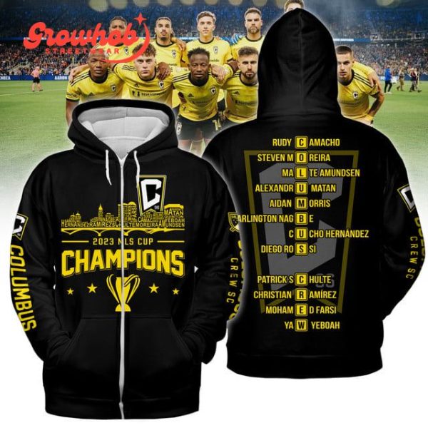 Columbus Crew 2023 MLS Cup Champions Black Edition Hoodie Shirts