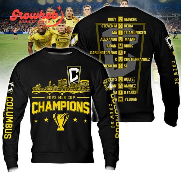 Columbus Crew 2023 MLS Cup Champions Black Edition Hoodie Shirts