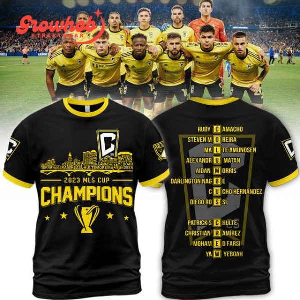 Columbus Crew 2023 MLS Cup Champions Black Edition Hoodie Shirts