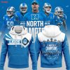 Detroit Lions 90th Champs NFC North Black Hoodie Shirts 2023