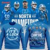Detroit Lions 90th Champs NFC North Blue Hoodie Shirts