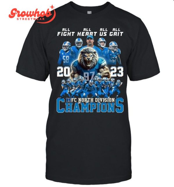 Detroit Lions All Heart Same Roar Champions T-Shirt