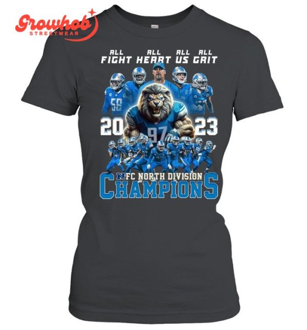 Detroit Lions All Heart Same Roar Champions T-Shirt