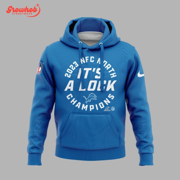 Detroit Lions Champs 2023 NFC North Blue Hoodie Shirts