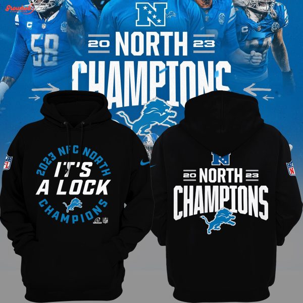 Detroit Lions Champs NFC North Division 2023 Fan Hoodie Shirts