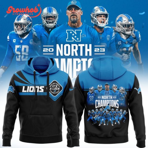 Detroit Lions Champs NFC North It’s A Lock Black Hoodie Shirts