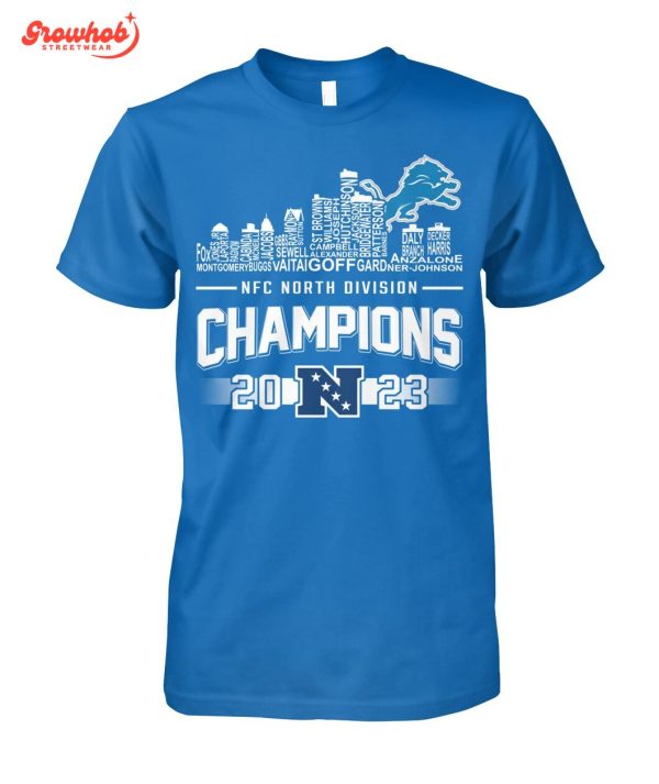 Detroit Lions NFC 2023 Champions North Division T-Shirt