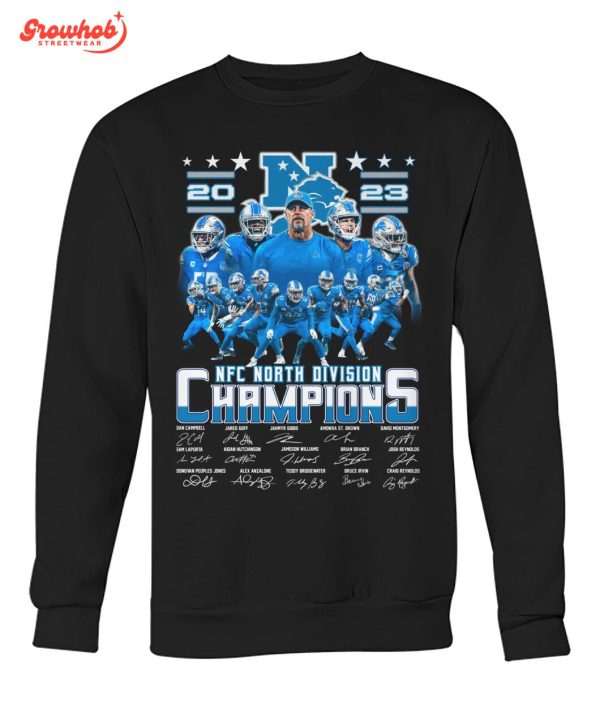 Detroit Lions NFC North Champion T-Shirt Fan Gift