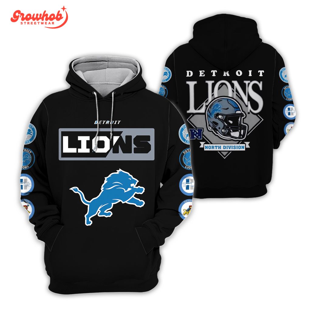 Detroit Lions North Division Black Version Hoodie Shirts